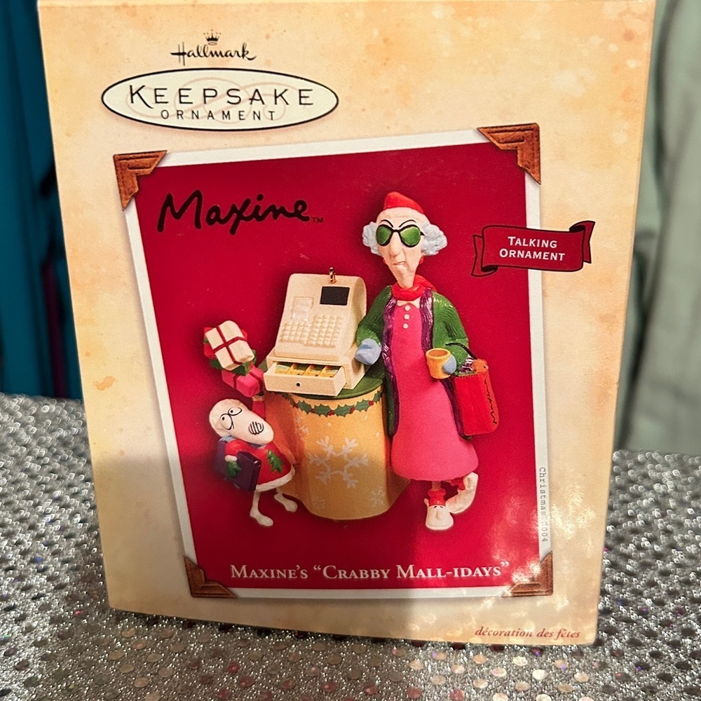 Hallmark Keepsake Maxine’s “Crabby Mall-idays” Talking Ornament 2004 QLX7641 NIB - Picture 2 of 3